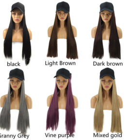 Women's Wig All-in-one Hat Wig Long Straight Hair